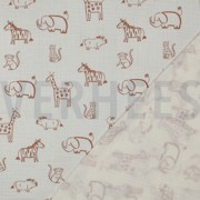 MUSSELIN SAFARI TIERE GEBROCHEN WEISS (thumbnail) #4