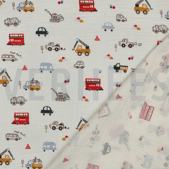 MUSSELIN NATURAL FAHRZEUGE GEBROCHEN WEISS #7