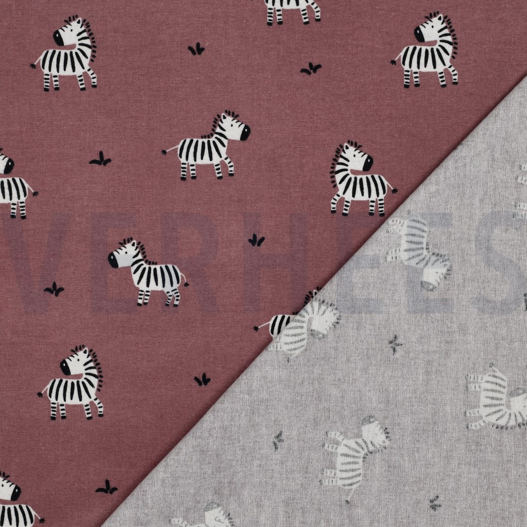 FLANELL ZEBRAS MAUVE #7