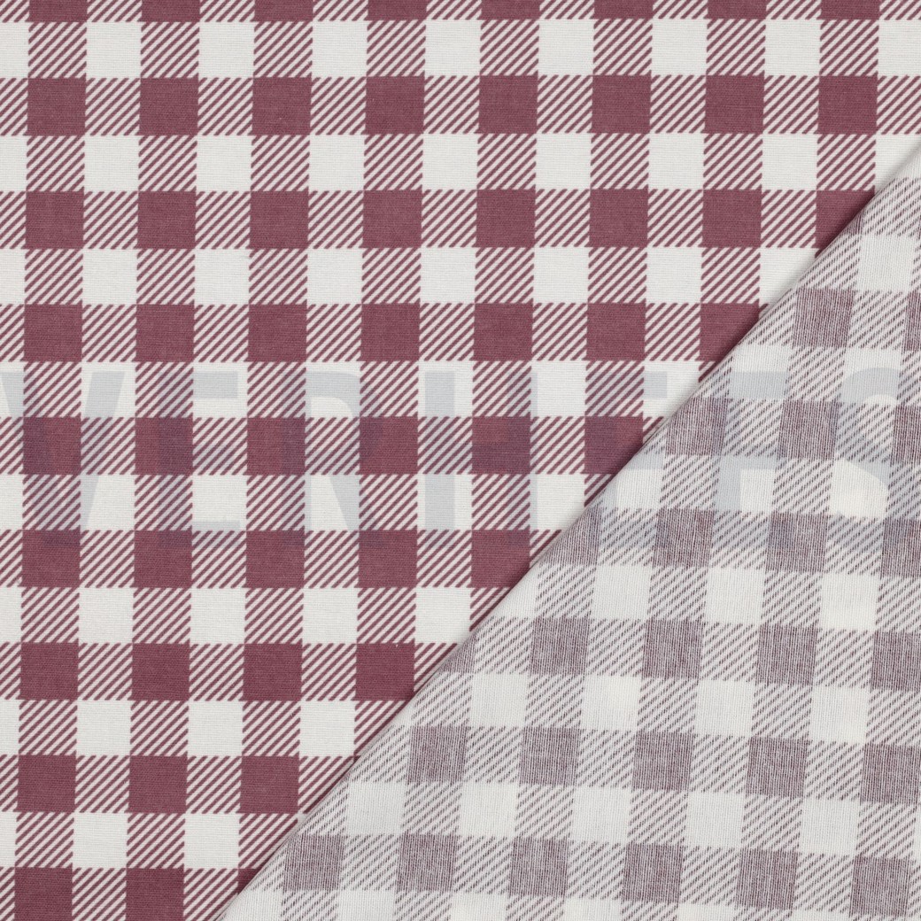 FLANNEL CHECKS MAUVE #7