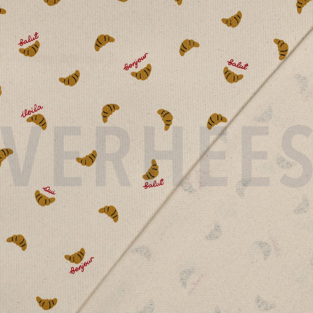 RIB JERSEY NATUREL CROISSANTS NATUREL #7