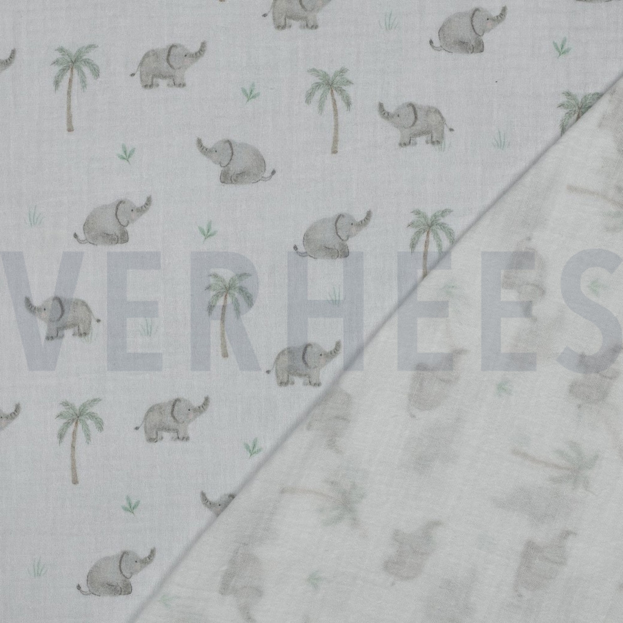 MUSSELIN DIGITAL SAFARI TIERE WEISS (high resolution) #4