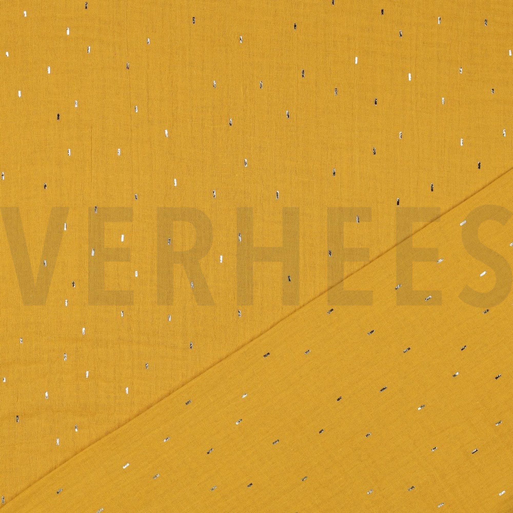 MUSSELIN FOLIE STREIFEN OCKER / GOLD (high resolution) #4