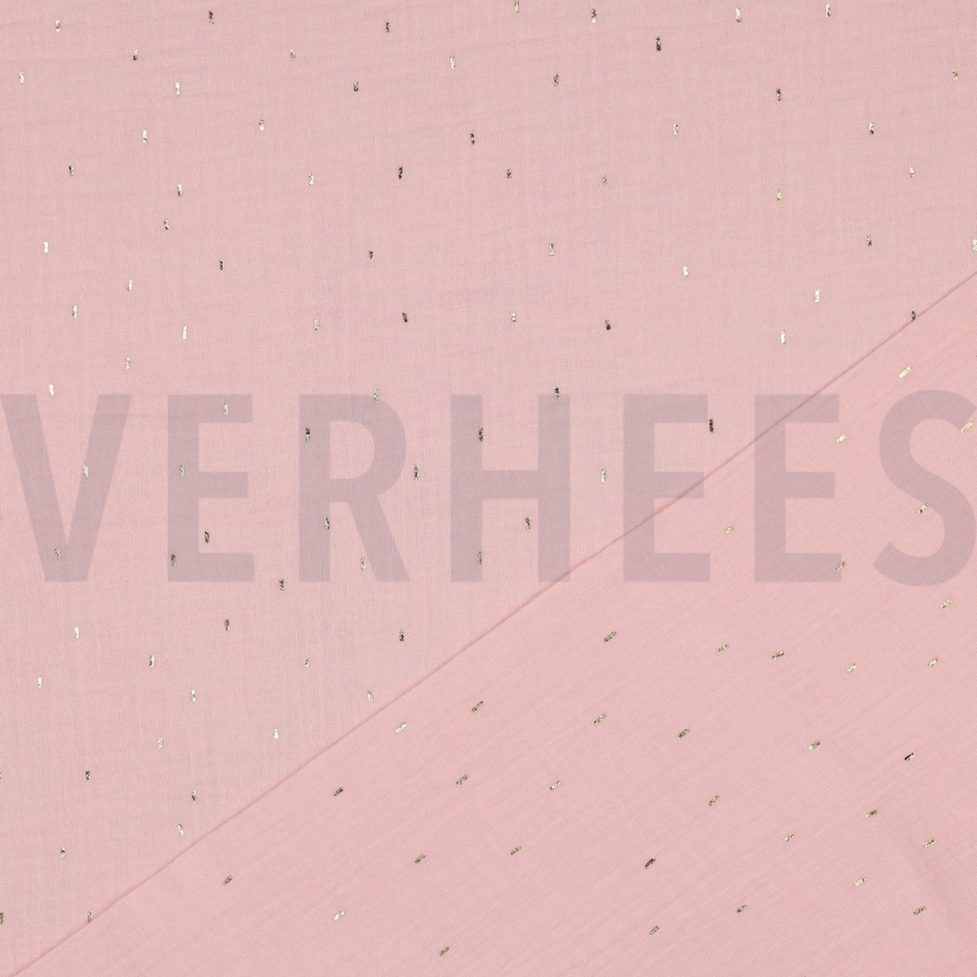 DOUBLE GAUZE FOLIE STREPEN LICHTROZE/GOUD (high resolution) #4