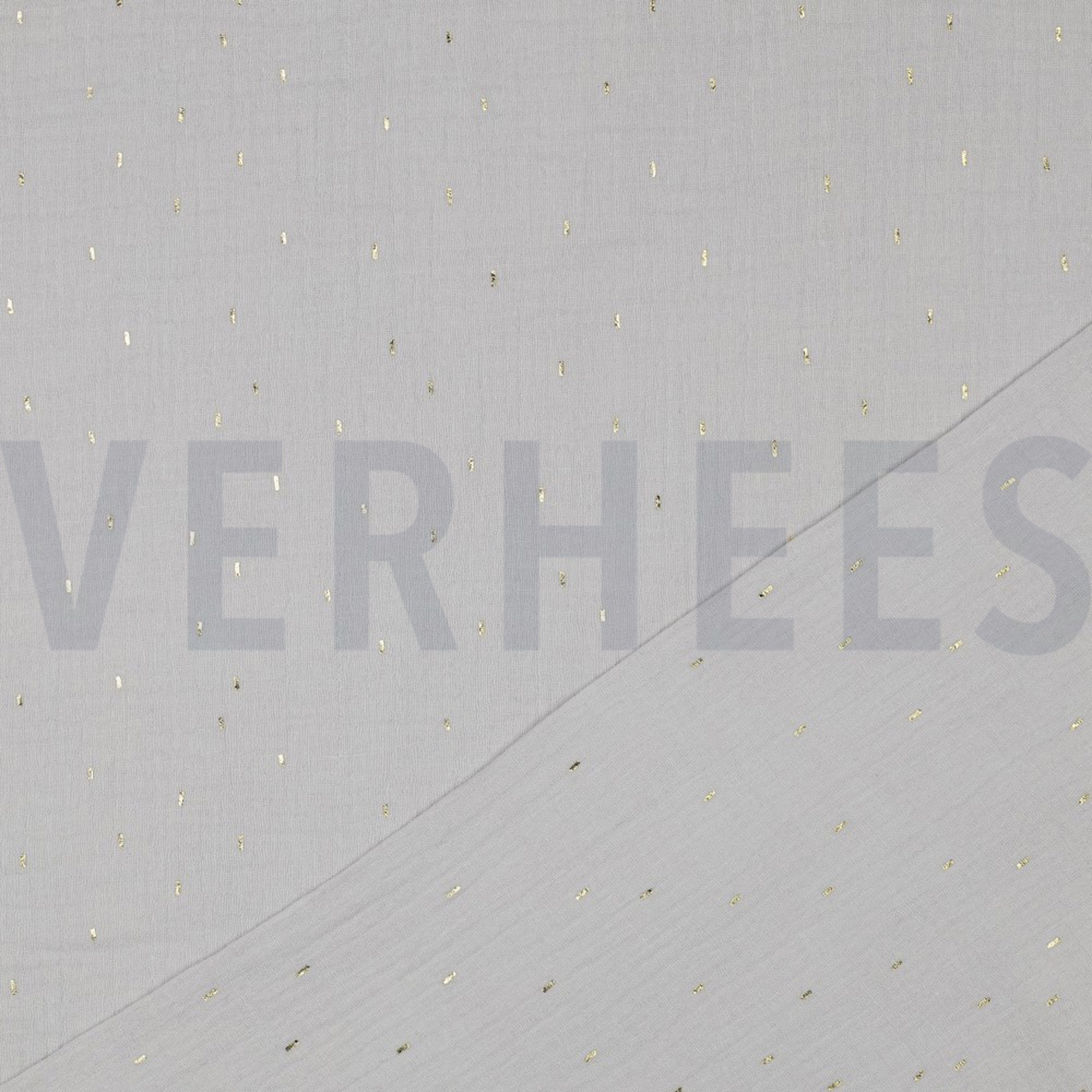 MUSSELIN FOLIE STREIFEN HELLGRAU / GOLD (high resolution) #4