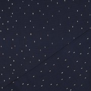 MUSSELIN FOLIE STREIFEN MARINEBLAU/GOLD (thumbnail) #4