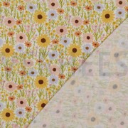 DOUBLE GAUZE DIGITAAL BLOEMEN GEEL (thumbnail) #4