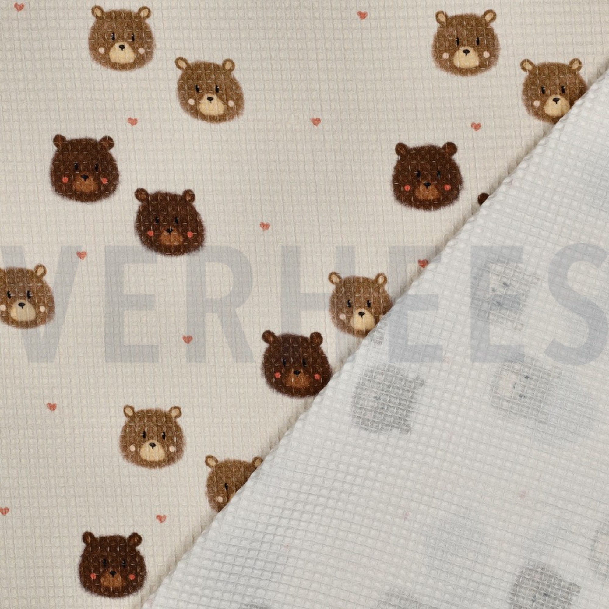 COTON NID D'ABEILLE DIGITAL OURS ÉCRU (high resolution) #4