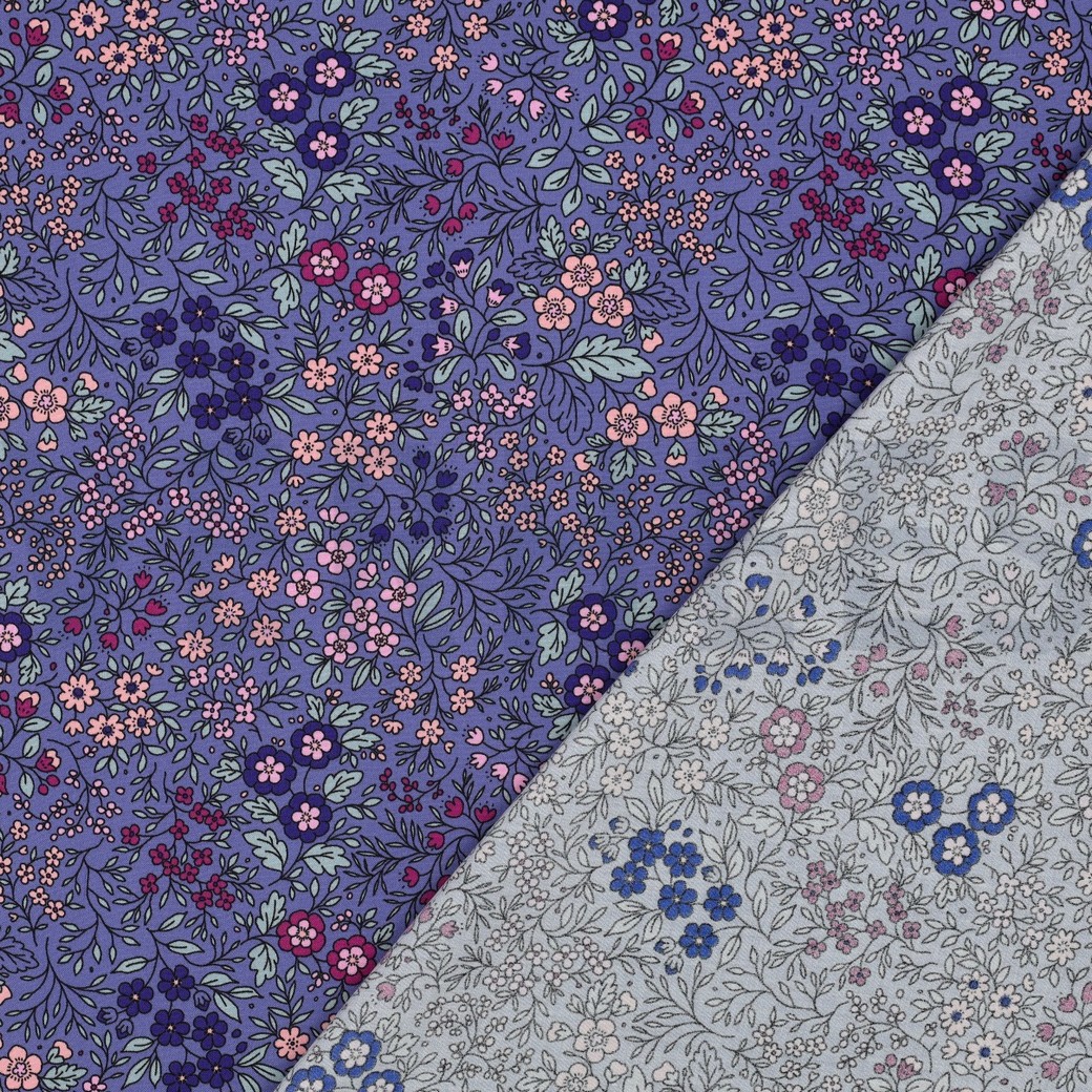 LENZING™ ECOVERO™ FLEURS VIOLET #7