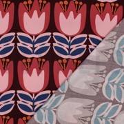 LENZING™ ECOVERO™ BLUMEN BORDEAUXROT (thumbnail) #4