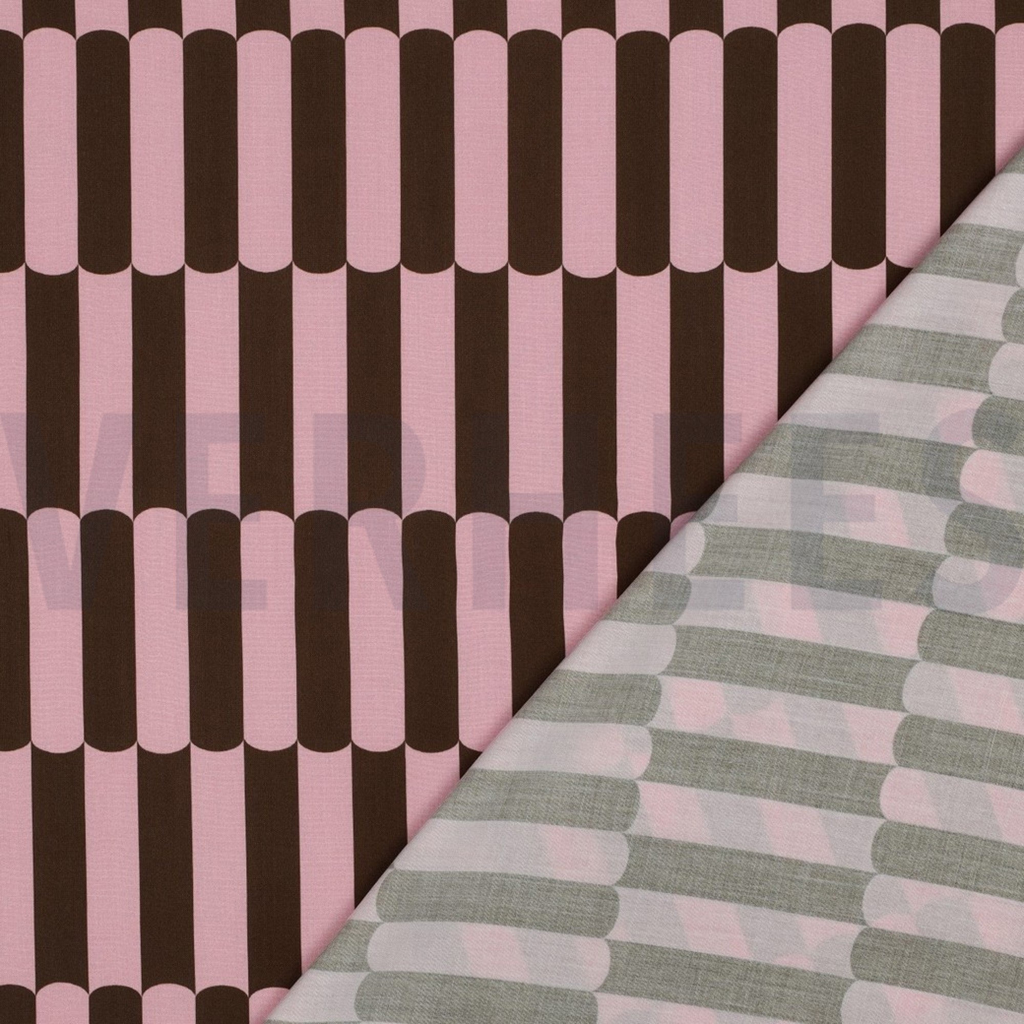 LENZING™ ECOVERO™ STRIPES BROWN (high resolution) #4