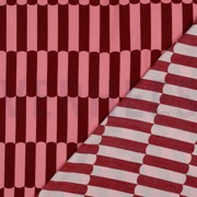 LENZING™ ECOVERO™ STRIPES DARK RED (thumbnail) #4