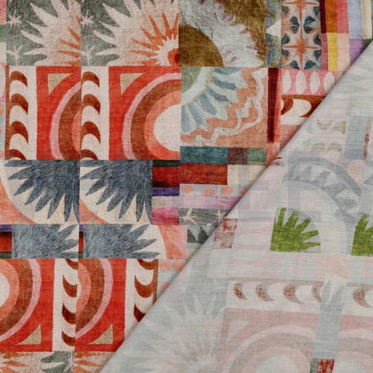 LENZING™ ECOVERO™ DIGITAL ABSTRACT MEHRFARBIG #7