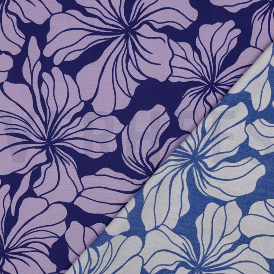 VISKOSE RADIANCE BLUMEN BLAU #7