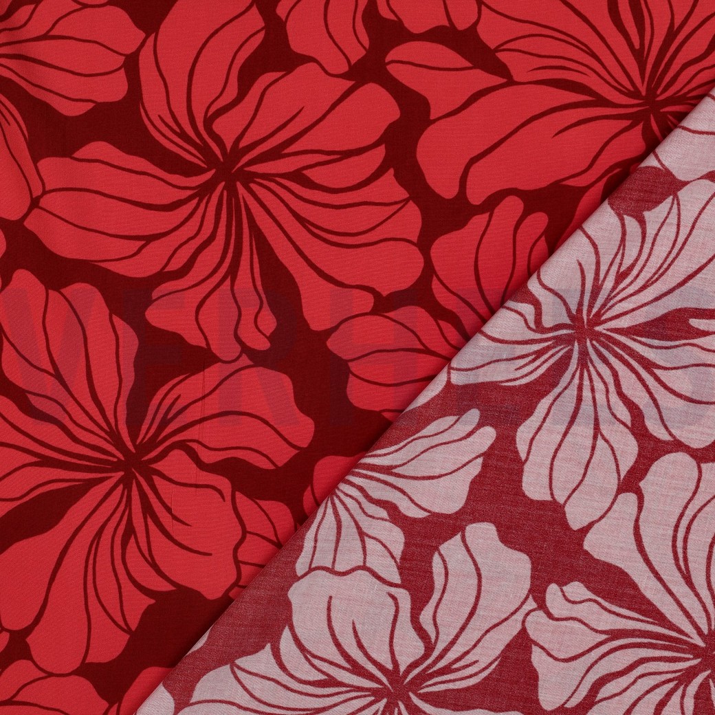 VISCOSE RADIANCE FLEURS ROUGE #7