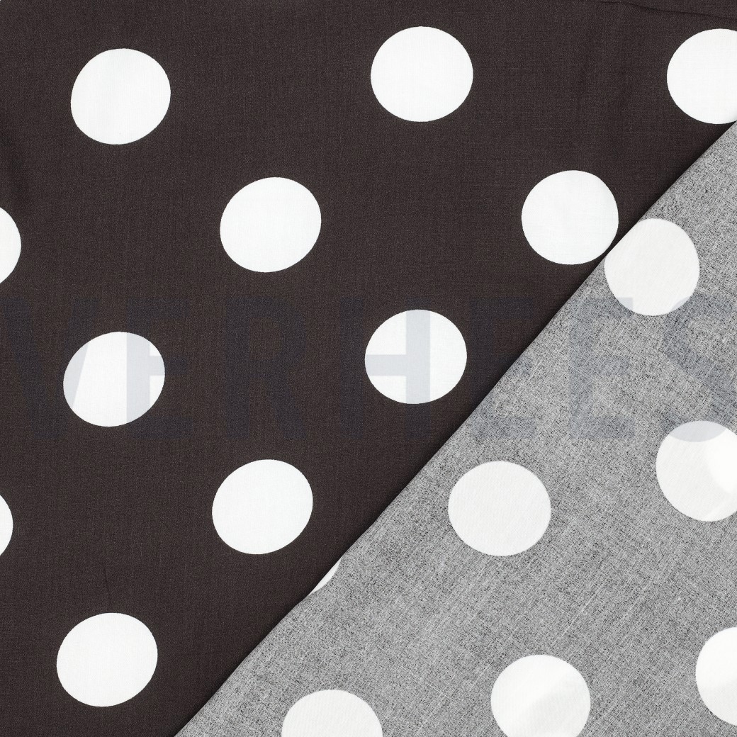 VISCOSE RADIANCE POIS BRUN FONCÉ #7
