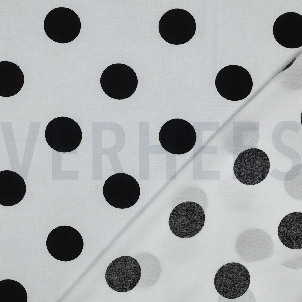 VISCOSE RADIANCE POLKA DOTS WIT #7