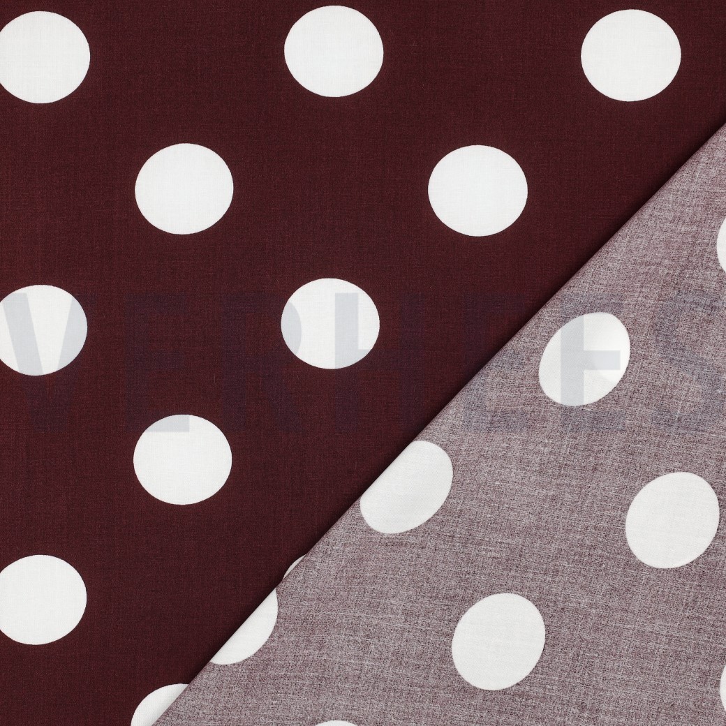VISCOSE RADIANCE POIS BORDEAUX #7