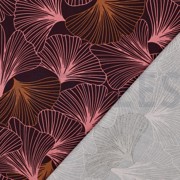 TOILE DÉCORATION FEUILLES BORDEAUX (thumbnail) #4