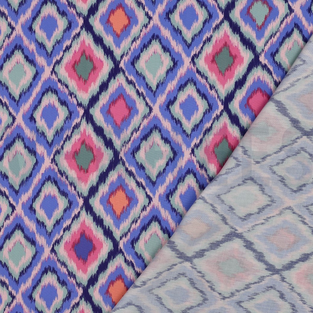 VISCOSE RADIANCE DIGITAL ABSTRAIT VIOLET #7