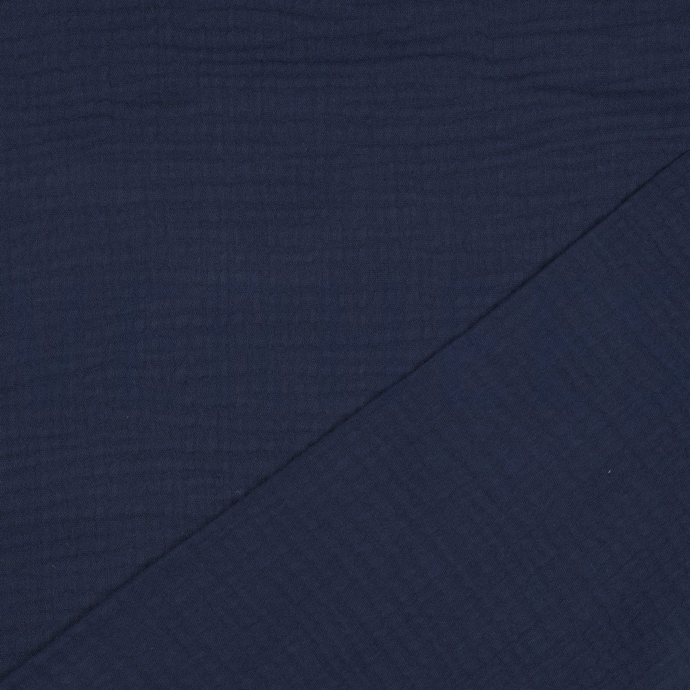 TRIPLE GAUZE 3-LAAGS GOTS MARINEBLAUW #7