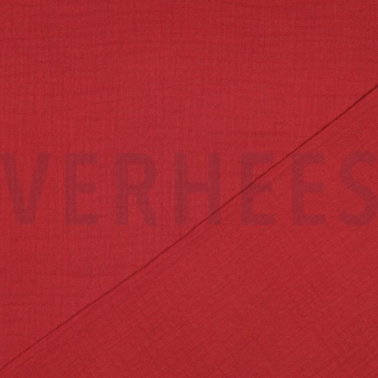 TRIPLE GAUZE GOTS ROUGE #7