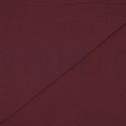 BAUMWOLLE MUSSELIN DREILAGIG GOTS AUBERGINE (thumbnail) #4