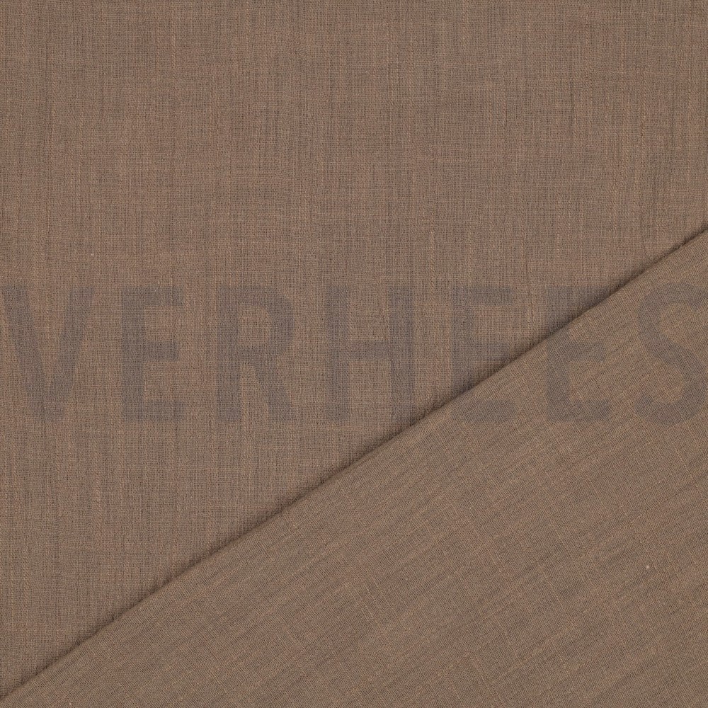 BAUMWOLLE SLUB GEWASCHEN TAUPE #7