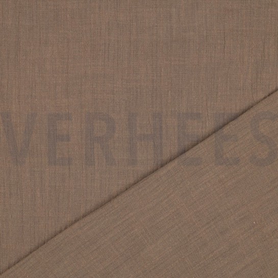 BAUMWOLLE SLUB GEWASCHEN TAUPE #7