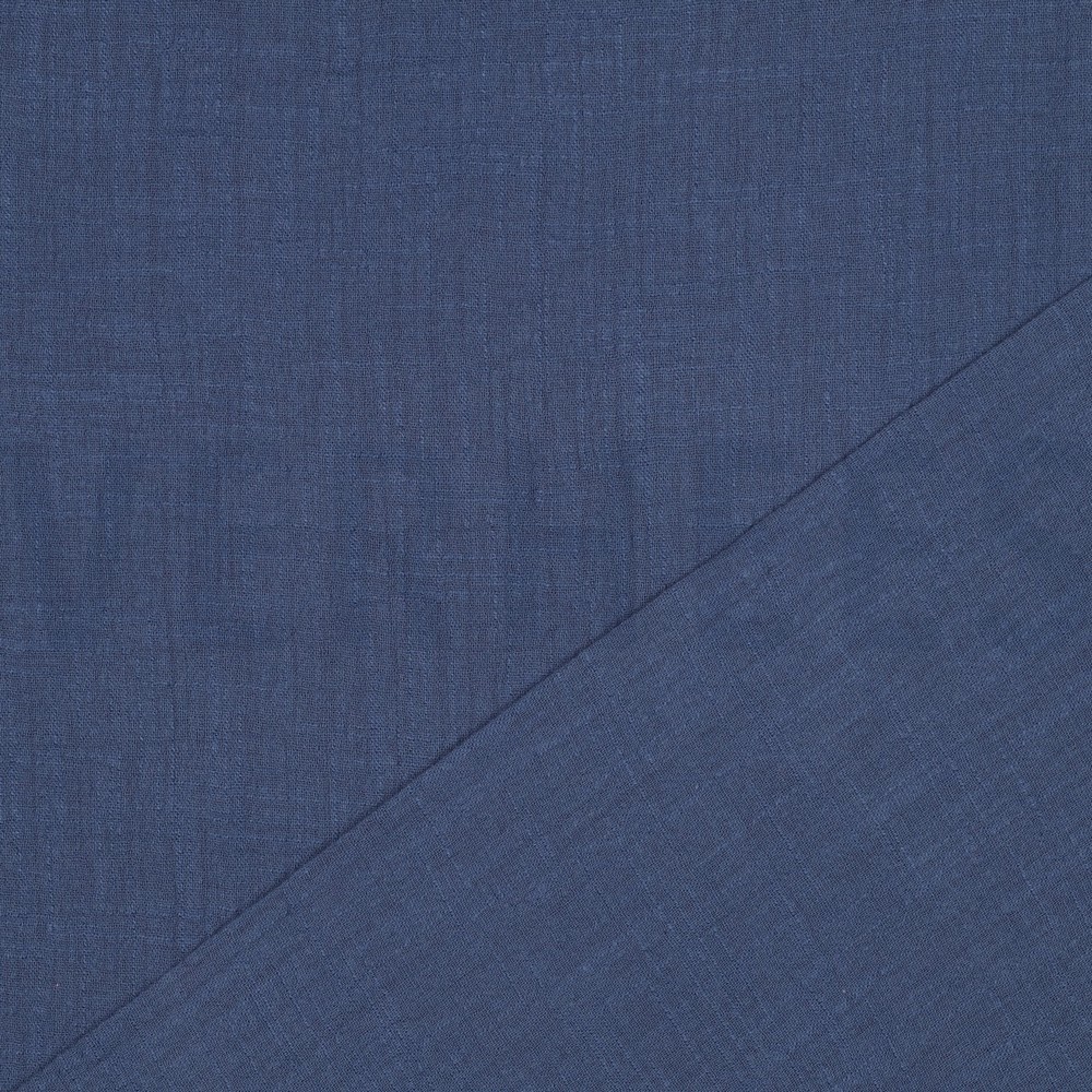 BAUMWOLLE SLUB GEWASCHEN JEANSBLAU #7