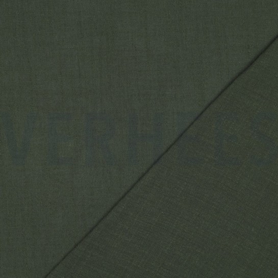 KATOEN SLUB GEWASSEN LEGERGROEN #7