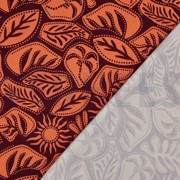 VISKOSE ROSELLA STRETCH ABSTRACT AUBERGINE (thumbnail) #4