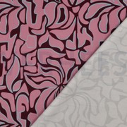 VISKOSE ROSELLA STRETCH ABSTRACT BORDEAUXROT (thumbnail) #4