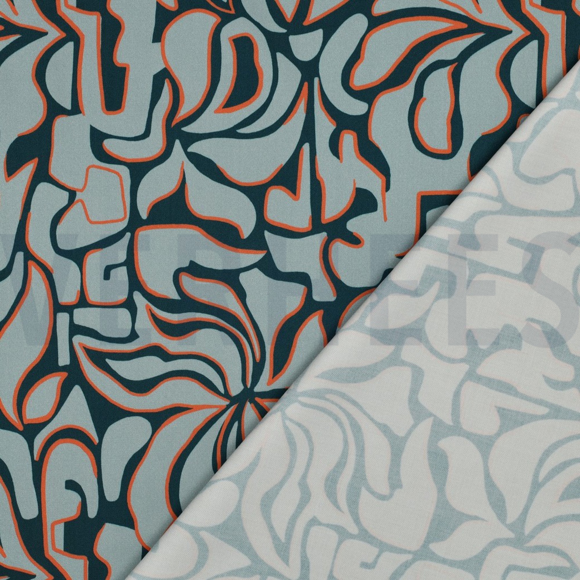 VISKOSE ROSELLA STRETCH ABSTRACT PETROL (high resolution) #4