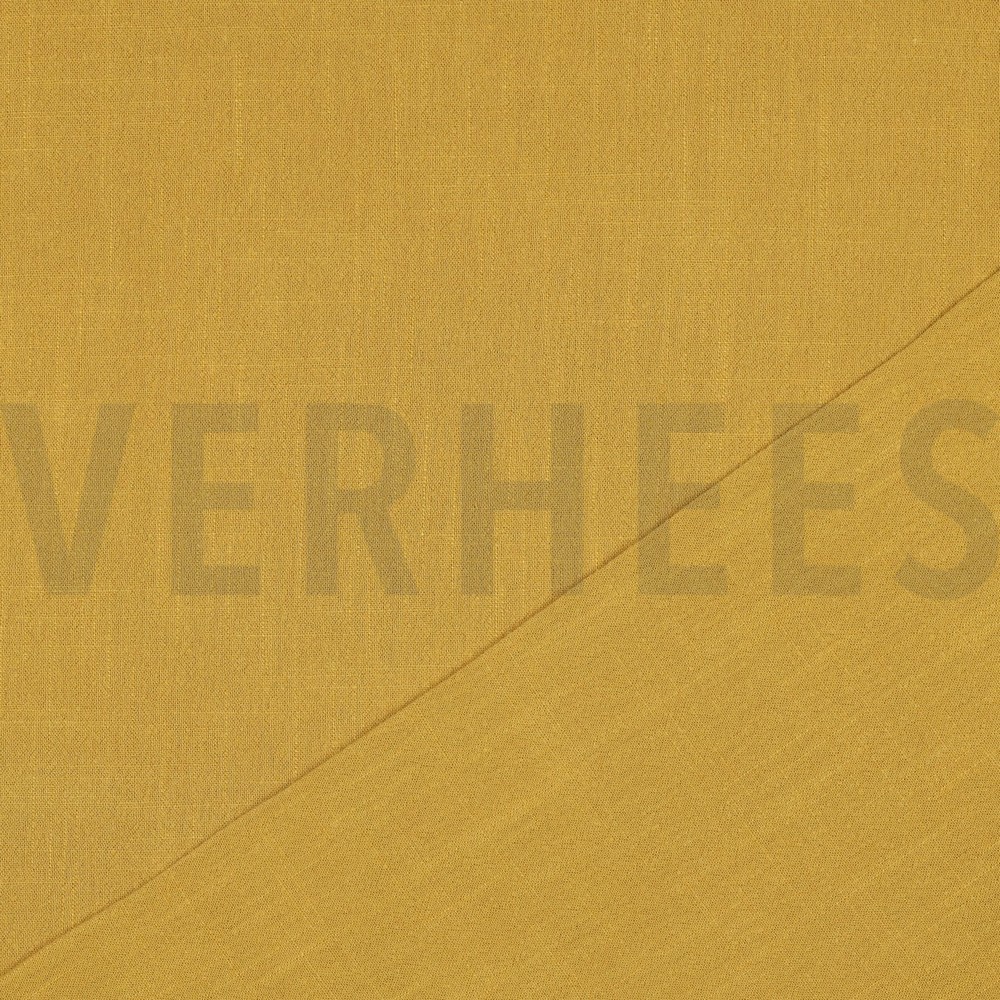 LINNEN VISCOSE GEWASSEN OKER #7