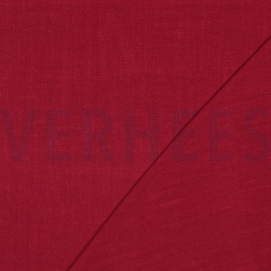 LEINEN VISKOSE GEWASCHEN DUNKELROT #7