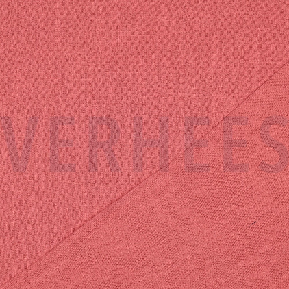 LIN VISCOSE LAVÉ CORAIL #7