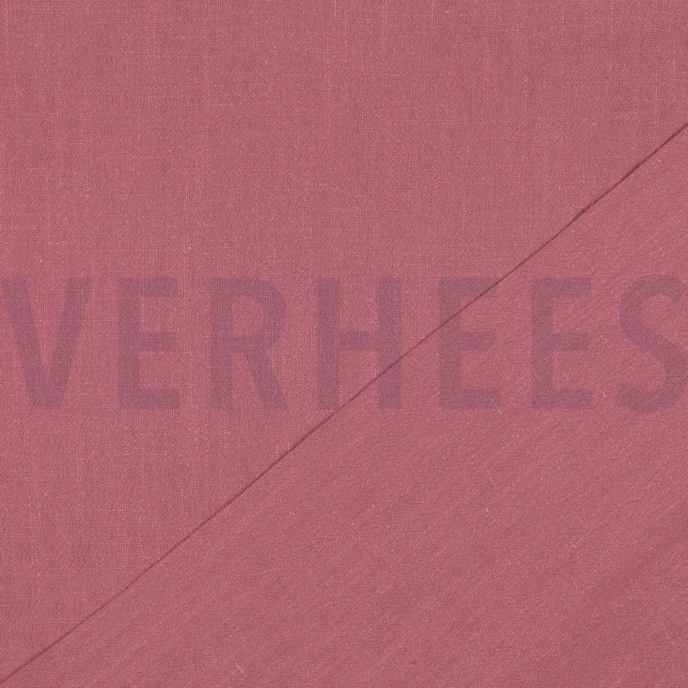 LIN VISCOSE LAVÉ VIEUX ROSE #7