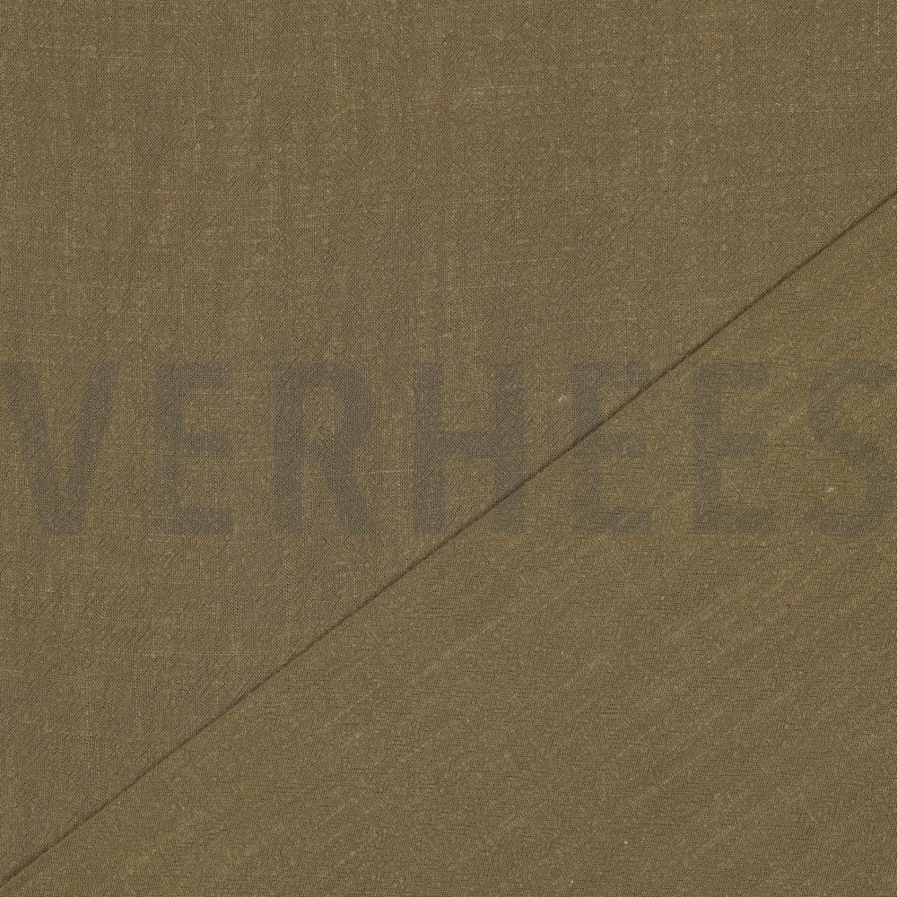 LINEN VISCOSE WASHED OLIVE #7