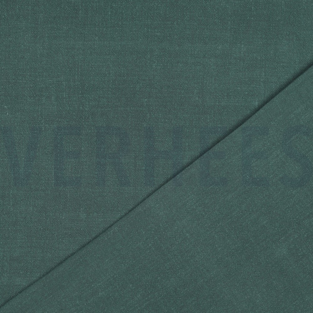 LINEN VISCOSE WASHED DARK GREEN #7