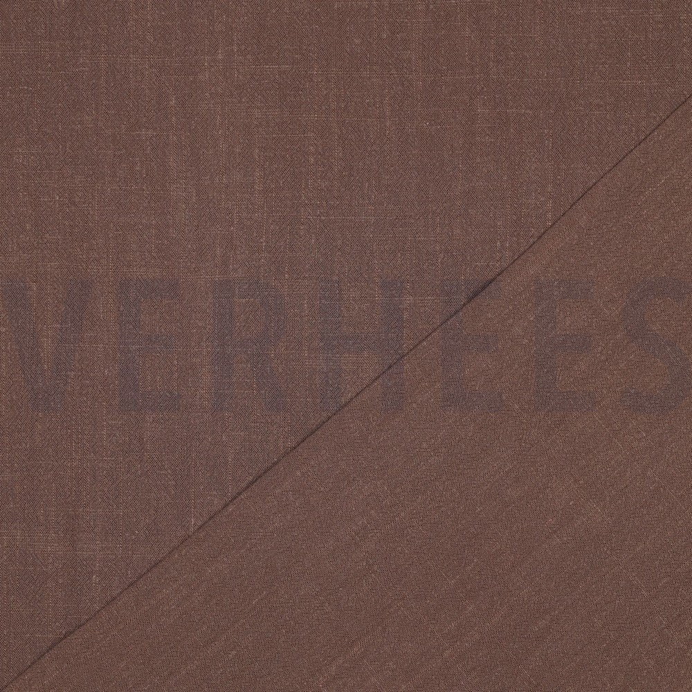 LINEN VISCOSE WASHED BROWN #7