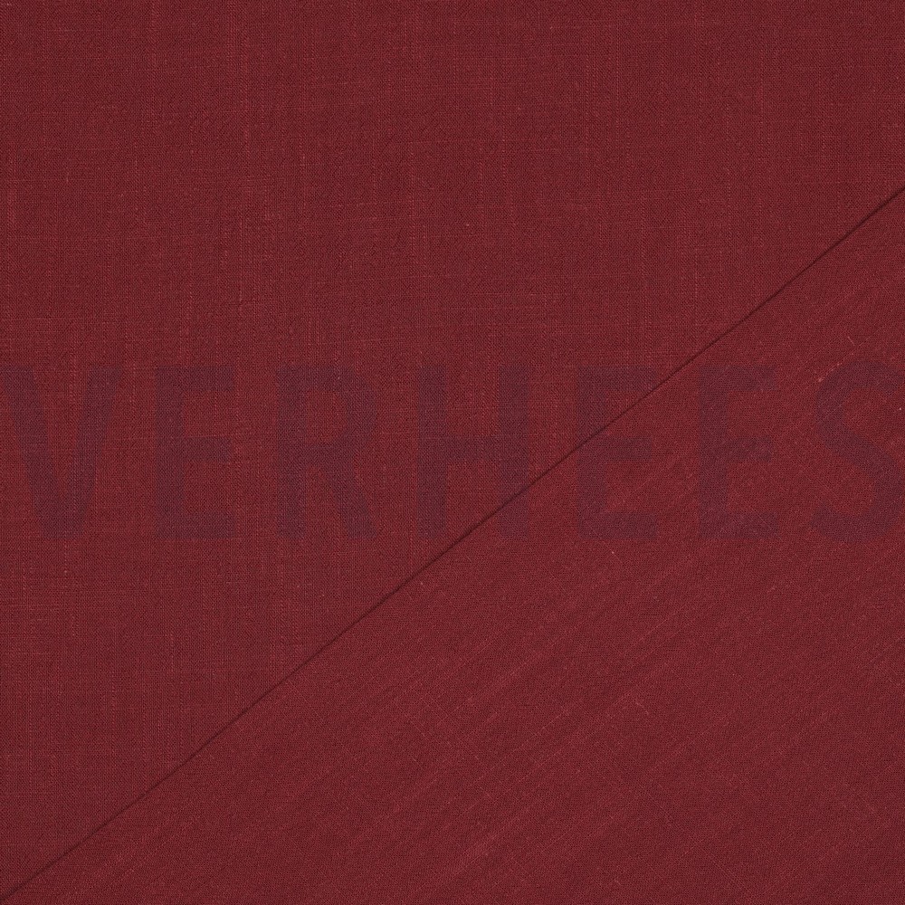 LIN VISCOSE LAVÉ ROUGE VIN #7