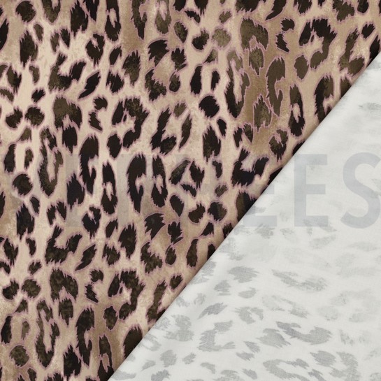VISCOSE ROSELLA STRETCH DIGITAL PEAU ANIMALE SABLE #7