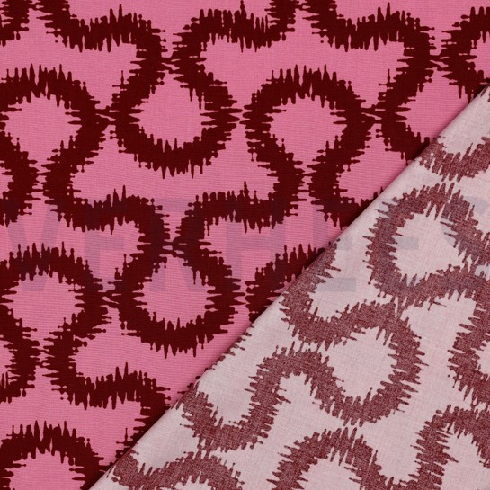 VISKOSE STRETCH ABSTRACT ROSA #7