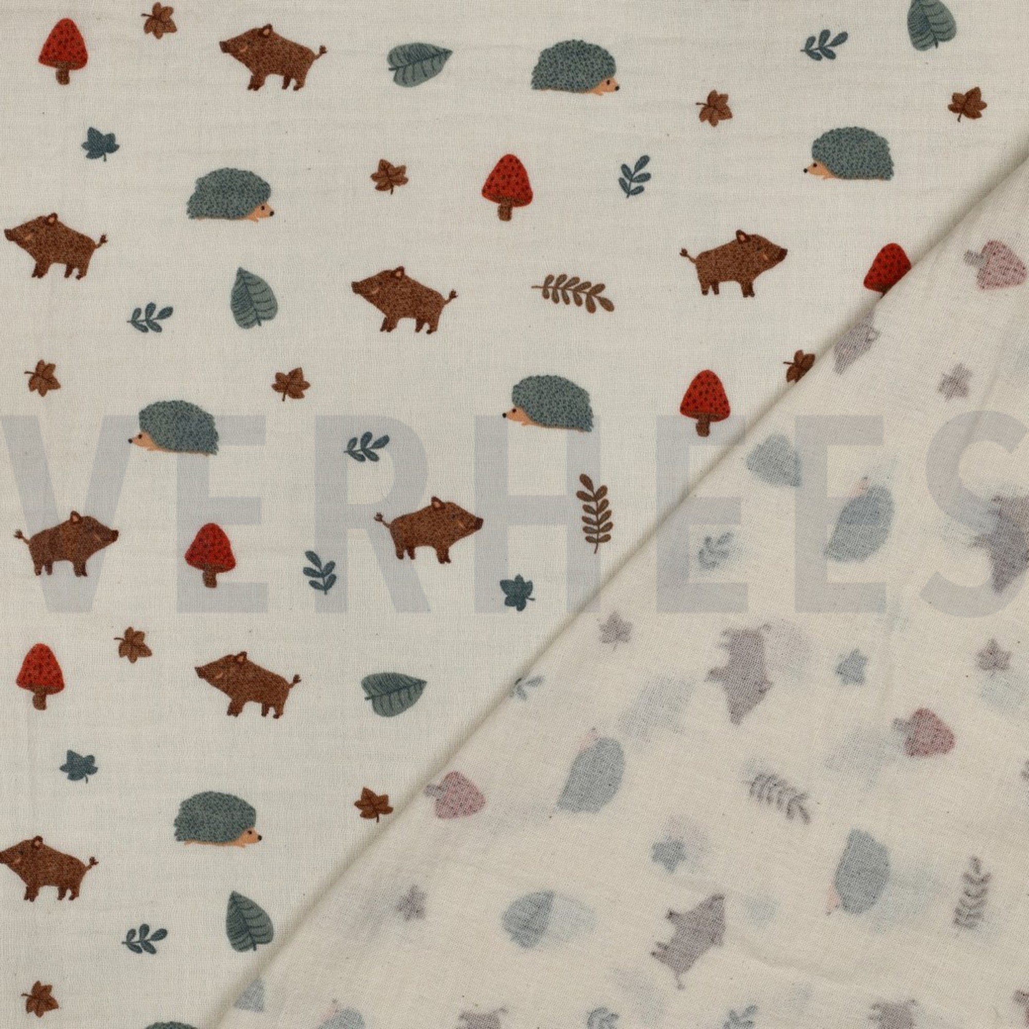 MUSSELIN GOTS NATURAL WALDTIERE NATUR (high resolution) #4