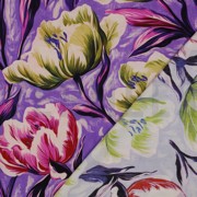 LENZING™ ECOVERO™ DIGITAL FLOWERS PURPLE (thumbnail) #4