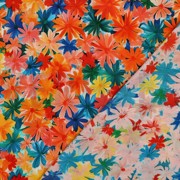 LENZING™ ECOVERO™ DIGITAL FLEURS ORANGE (thumbnail) #4