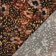 VISKOSE SATIN DIGITAL ABSTRACT BRAUN (thumbnail) #4