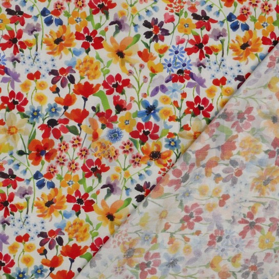 VISCOSE RADIANCE DIGITAAL BLOEMEN GEEL #7