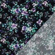 VISKOSE RADIANCE DIGITAL BLUMEN SCHWARZ (thumbnail) #4